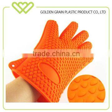 heat resistant bbq Silicone plastic oven glove