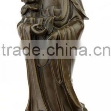 Hong Tze Collection-Brass Kwan Yin Hugging A Baby