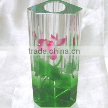 New design beautiful crystal decorative flower vase for home&office&wedding decoration