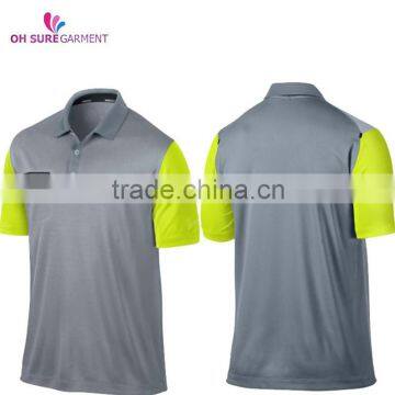 100% polyester dry fit mens golf polo shirt