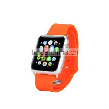 Multi color silicone watch band for apple watch band