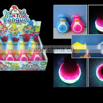 Laser Top cartoon Flashing led light Laser Top LED Light Spin-Baby blade Music Wind Up Spinning Flash top toys