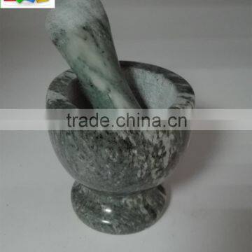 New Design! Green Mortar and Pestle 10x10.5cm 1.31kg