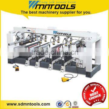 Multiple spindle boring machine for furniture production