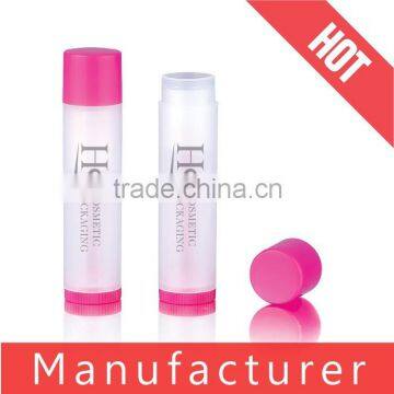 Pink Plastic Round Lip Balm Containers Wholesale