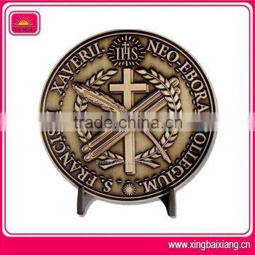 china wholesale 3d logo embossed metal antique coin value