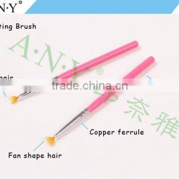 ANY Nail Art Mix Color Beauty Design Cheap Mini Fan Brush for Nail Art