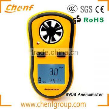 China Hot wire digital Anemometer thermal/Wind speed meter with LCD display