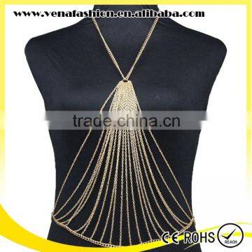 instock free sample women sexy body chain jewerly