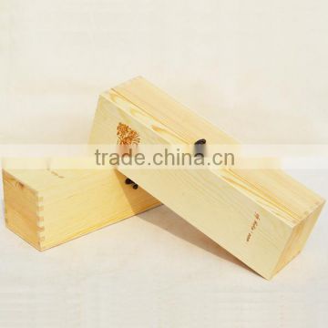 High quality red wine wooden box,magnum wine box