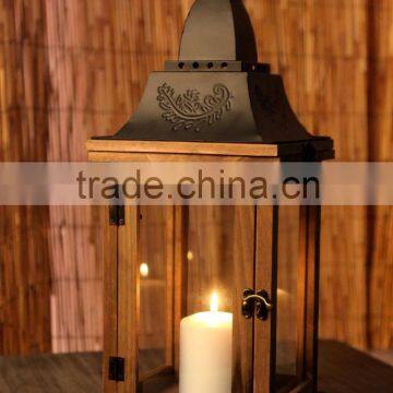 Europe metal lantern wedding glass home decoration