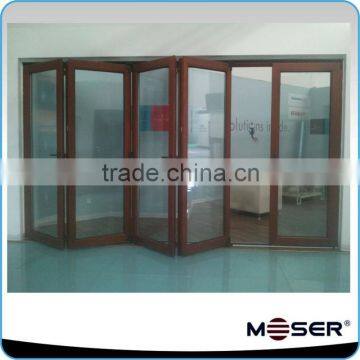 Exterior soundproof solid hardwood bifold door