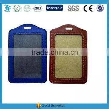 Custom wholesale Vertical, Leather ID Card Holder