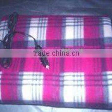 100% Polyester Car Safe Thermostat Electric Protable Heated Blanket photo-3