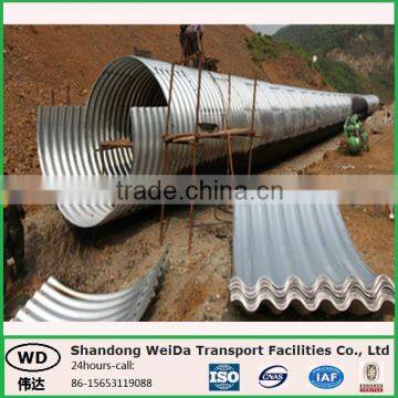 Large Diameter Corrugated Galvanized Metal Culvert Pipe