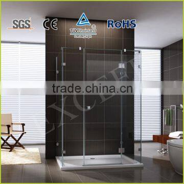 Frameless hinge rectangle shower enclosure EX-1002