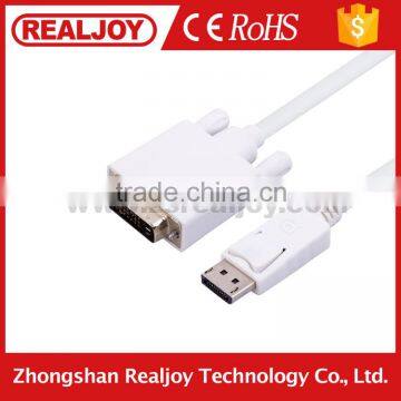 1M/1.5M/2M/3M/Customized high quality Displayport DP To DVI 24+1 Cable