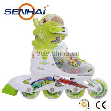 Outdoor Sports Shoes with 4 Wheels or 3 Wheels for Children Har Boot Roller Skates for Kids Popular Model