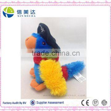 Native Art Crafts Pirate Parrot Soft Plush Cartoon Toy