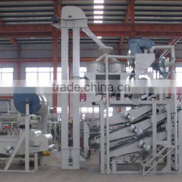 High capacity buckwheat dehulling machine