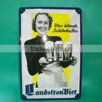 Advertising tin plate tin sign tin board