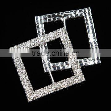 Newest Decorative Rhinestone Big Fashion Wedding Ribbon Buckles B02100