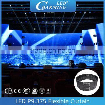 Portable Single panel P9.375 led stage curtain light screen