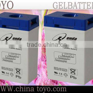 Rechargeable toyo battery gel 2v 300ah