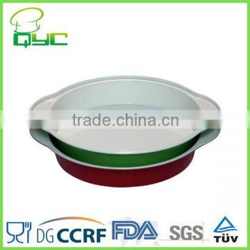 Non-stick Carbon Steel Ceramic Coating Pizza Pan photo-2