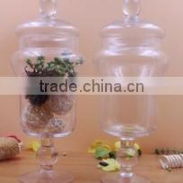 High quality clear blown glass beverage dispensers with tap