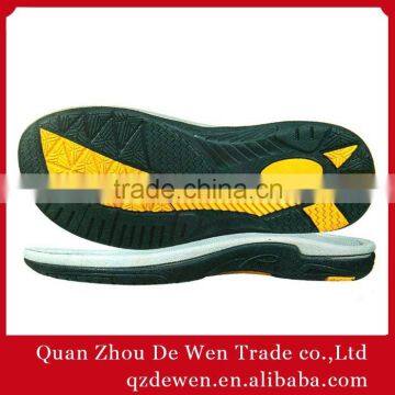 40# 45# Tpr And Rb Herringbone Outsole of Men Soft Double Color of Flats Soles of Society Flats