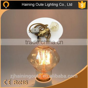 pendant lamp metal industrial e26 filament edison bulbs/e27 bulb holder edison style light bul light bulb D63vintage bulbs 60W