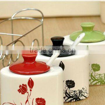 Colorful Kitchen ceramic canister set