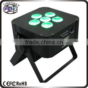 dance floor lighting 6*12W RGBWAUV wireless led uplighting