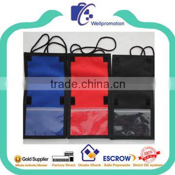 Wholesale neck wallet and passport holder with long strap