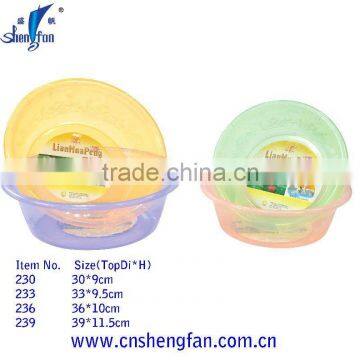 plastic transparent basin 230,233,239