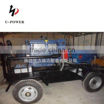 Trailer diesel water pump for irrigation