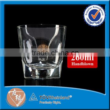 9oz unique shaped drinking glass tumbler cups for whisky