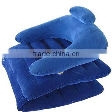 versatile flocking PVC inflatable chair