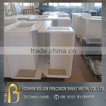 China supplier cnc machinery customized sheet metal steel instrument enclosure with white powder coating
