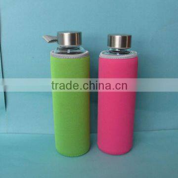 sealed Glass bottle / Clear Borosilicate Heat Resistant Glass bottle / High Quality water bottle