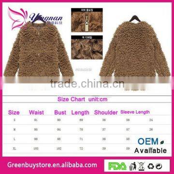 Fashion Autumn Winter Women Thick Warm Woolen Sweater Fleece Zipper Coat