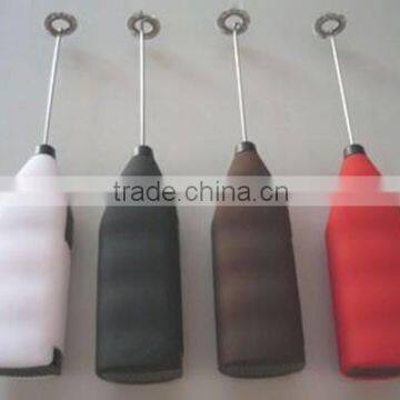 Plastic hand shank,portable operated electric milk frother