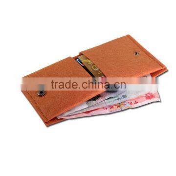 100% Wool Felt Wallet Bag Coin Purse Pouch With Card Holder photo-3