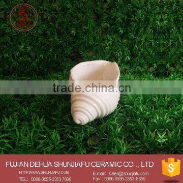 2016 New Design Minimalist Seashell Shaped White Ceramic Small Flower Pots,Succulent Plants Pots photo-3