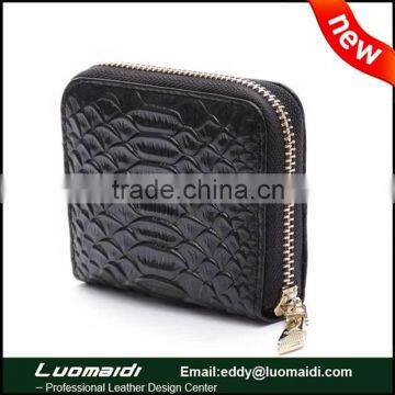 Women Small Wallet Cash Coin Holder Organizers Purse with Zipper, custom RFID blocking card case