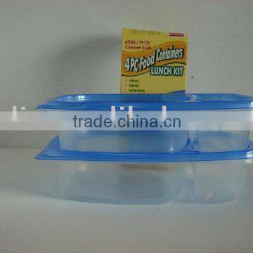 4pcs food container lunch kit set