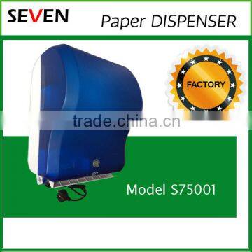 Blue paper towel roll paper dispenser