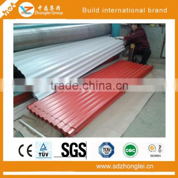 Waveform corrugated plate, galvanized sheet metal roofing