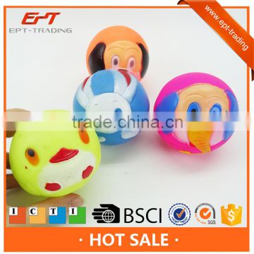 Cute small vinyl squeeze baby soft ball toy